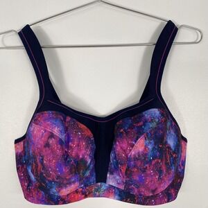 Panache Sport Bra Womens 40E Multicolor Galaxy Space Print High Impact 5021